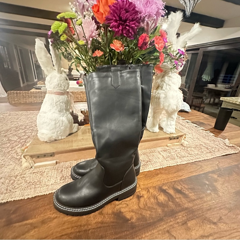 Vepose New York Tall Riding Boots – Black – Women’s Size 8.5